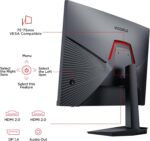 KOORUI 24 Inch Gaming Monitor, 165Hz, FHD 1920x1080, 1ms, IPS, Compatible FreeSync G-sync, Tilt Adjustable, Eye Care, VESA Wall Mountable (HDMI, DisplayPort) Black - Image 9
