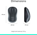 Logitech Mk270 Wireless Keyboard And Mouse Combo For Windows, 2.4 Ghz Wireless, Compact Wireless Mouse, 8 Multimedia And Shortcut Keys, 2-Year Battery Life, Pc/Laptop, English/Arabic - Image 9