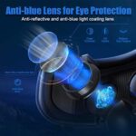 3D VR Glasses with Controller, Blu-ray Eye Protection, Virtual Reality Headset Compatible with 5~7 Inch iOS and Android Smartphones, Ideal for Gaming and Movies, Gift Bluetooth teeth - Image 2