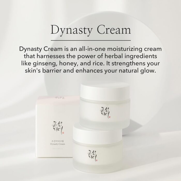 Beauty of Joseon Dynasty Cream Korean Face Moisturizer Rice Ginseng for Dry Acne Sensitive Skin Daily Hydration Korean Skincare for Men and Women 50ml - Image 2