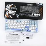 EPOMAKER TH99 Tri-Mode Wireless Mechanical Keyboard with 8000mAh Battery, Hot Swappable Custom RGB Gaming Keyboard with Numpad, Gasket Creamy for PC/Mac/Office(Blue&White) - Image 8
