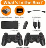 YU WELL 2.4G Retro Gaming Console Plug and Play Video Game Stick with Built-in 15000 Games and 20000 Games (15000+ GAMES,64GB) - Image 3