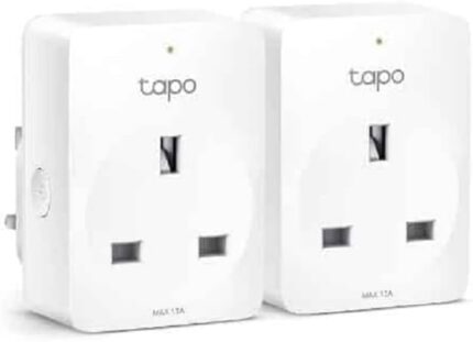 Tapo Smart Plug Wi-Fi Outlet, Works with Amazon Alexa & Google Home, Wireless Smart Socket, Device Sharing, Without Energy Monitoring, Alexa Plug, No Hub Required,Tapo P100(2-pack), packaging may vary