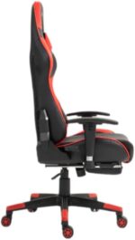 SKY-TOUCH New Upgrade Ergonomic Gaming Chair,Height Adjustable Computer Gaming Chair with Footrest,Adjustable Armrests,Fulled PU Leather, Swivel & Tilt,54x52x132cm, Red - Image 6