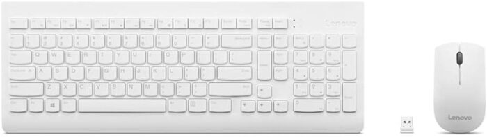 Lenovo 510 Wireless Combo Keyboard & Mouse (White) – EN-AR