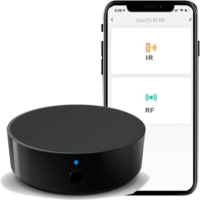 UanTii Tuya Smart IR RF Remote Control WiFi Universal Remote Controller,Smart AC Controller, Support Alexa and Google Home (IR+RF)