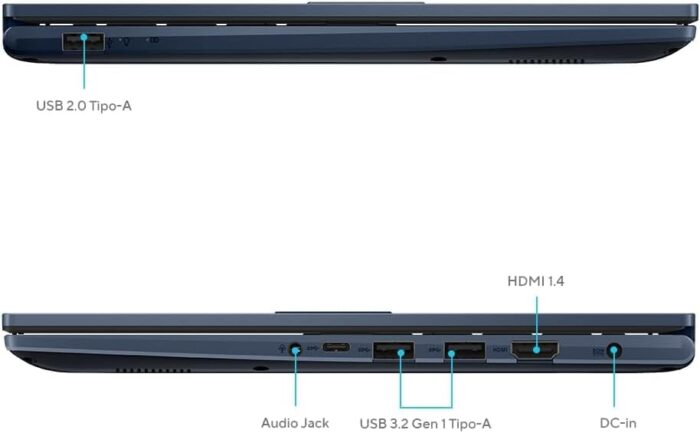 ASUS Vivobook 14" FHD Laptop, Intel Core i3-1315U Processor, 8GB RAM, 128GB SSD, Windows 11 Home, Intel UHD Graphics, Wi-Fi, Bluetooth, Quiet Blue, X1404VA-I38128 - Image 6