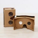 STS® Cardboard, VR Headsets 3D Box Virtual Reality Glasses With Big Clear 3D Optical Lens & Comfortable Head Strap For All 3-6 Inch SmartPhones ((Brown, 1Pack))