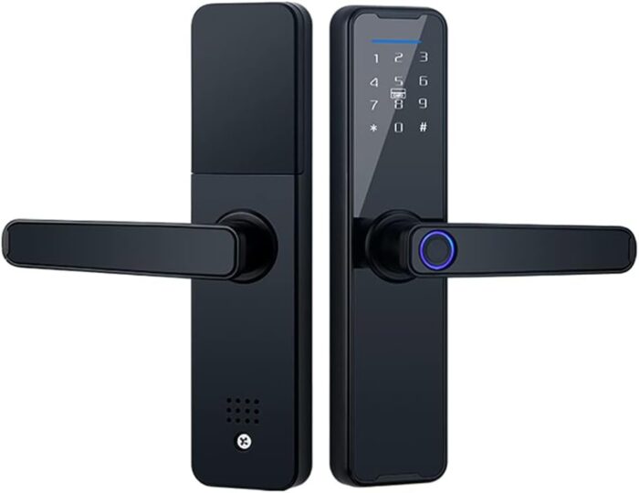 KASTWAVE Smart Lock Fingerprint Door Lock Keypad Door Lock with Handle Fingerprint Electronic Deadbolt Smart Door Lock Compatible with Tuya APP - Image 9