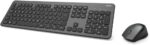 Hama D3182677 KMW-700 Gulf Wireless Keyboard and Mouse Set, Anthracite/Black