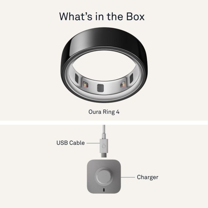 Oura Ring 4 | Smart Ring | Size First with Oura Ring 4 Sizing Kit | Sleep Tracking Wearable - Heart Rate - Fitness Tracker - Up to 8 Days Battery Life - Image 9
