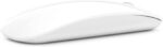 Bluetooth Mouse, Rechargeable Wireless Mouse, Silent Tri-Mode Wireless Mouse (Dual Bluetooth 5.1 + 2.4 GHz) with USB Receiver for Laptop/iPad/PC/Mac,White