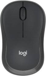 Logitech M240 Silent Bluetooth Mouse, Wireless, Compact, Portable, Smooth Tracking, 18-Month Battery, for Windows, macOS, ChromeOS, Compatible with PC, Mac, Laptop, Tablets - Graphite