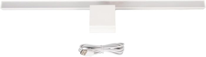 Dpofirs Computer Screen Monitor Lamp, PC Monitor Light Bar, e-Reading LED Lamp with Stepless Dimmable, Touch Control, Quick Reading Mode, 3 Color Temperature Adjustment, Timer 60min Off (White) - Image 9