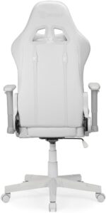 Ranqer Felix Gaming Chair – Ergonomic Office Chair with Armrests, Adjustable Backrest and Cushions, Metal Support and Stable Nylon Base, Set-up Gaming and Productivity – White - Image 4