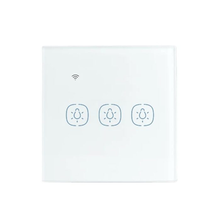 Matter Smart Light Switch, Wi-Fi Smart Switches, Compatible with Apple Home, Alexa, Google Home for Voice Control, Smart Life/Tuya APP Remote Control, Need Neutral Wire,10A (3 Gang, White)