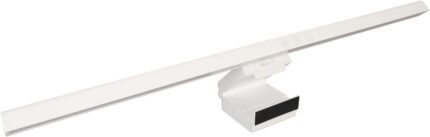 Dpofirs Computer Screen Monitor Lamp, PC Monitor Light Bar, e-Reading LED Lamp with Stepless Dimmable, Touch Control, Quick Reading Mode, 3 Color Temperature Adjustment, Timer 60min Off (White)