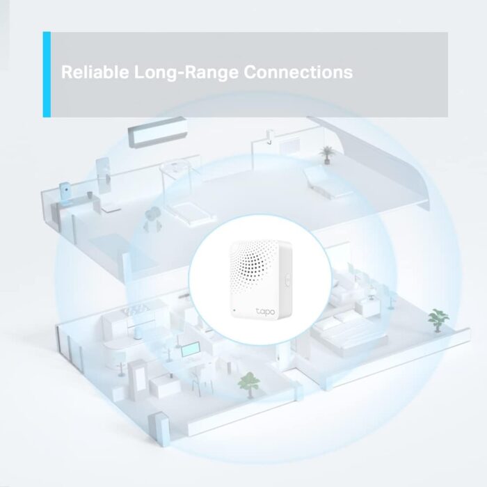 Tapo H100 Smart Hub with Chime, Works with Tapo Doorbell Camera, Smart Switch, Button and Sensor,Whole-Home Coverage,Connect Up to 64 Devices,19 Ringtones,Energy-Efficient, Quick and Easy Setup - Image 4