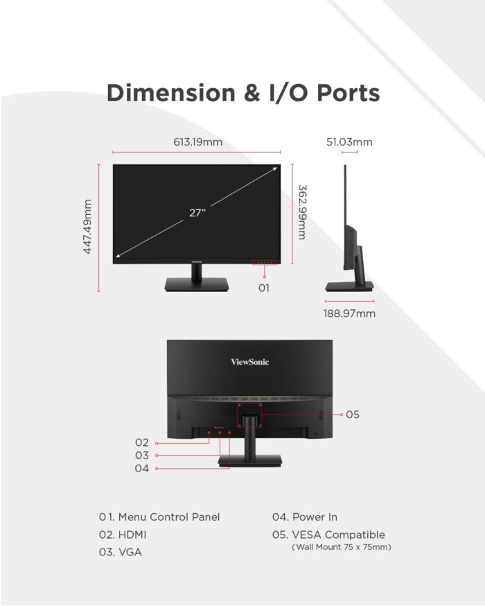 ViewSonic VA240-H/ 24" LCD MONITOR - Image 8