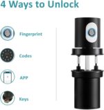 KASTWAVE Smart Lock Fingerprint Door Lock Keypad Door Knob Smart Door Knob Door Locks for Bedrooms Locks with Code Thumb Print Door Knobs for Homes Hotels Offices - Image 2