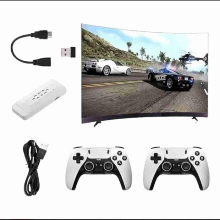 2024 Newest Retro Game Stick – 20,000+ Classic Video Games, 64GB Plug & Play Console with 52 Emulators, Dual 2.4GHz Wireless Controllers, 4K HDMI Output for TV - Image 2