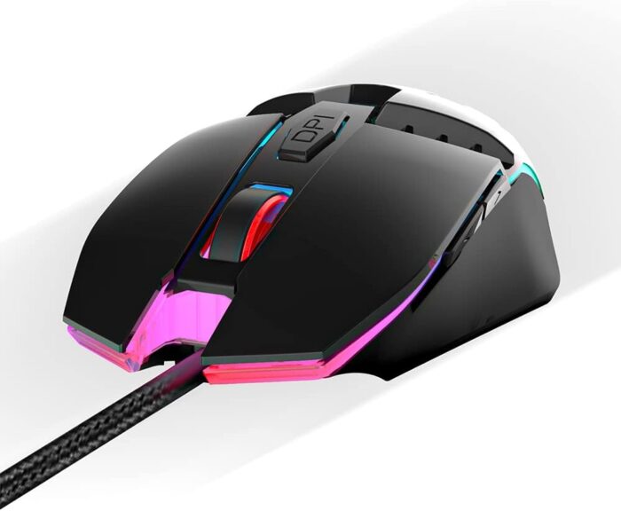 Ant Esports GM50 Optical Wired Gaming Mouse | Slimmer Shell Design for Claw Grips | Contoured Shape | Premium Build Quality | Multi-Zone RGB Lighting - Image 2