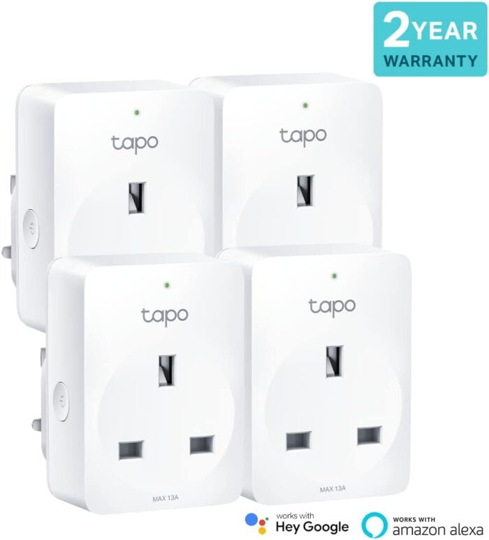Tapo Smart Plug with Energy Monitoring, Max 13A,Works with Amazon Alexa & Google Home, Remote Control, Device Sharing, Alexa Plug, Smart Plugs, No Hub Required, Tapo P110 (4-Pack), packaging may vary - Image 2