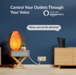 Saska WiFi Smart Wall Socket Outlet Glass Panel Remote Control Works with Amazon Alexa/Google Home (Gold, Double Socket) - Image 3