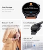TCH Smart Watch Z40+ Tech Sense for Men Women Bluetooth Calls/SMS, Fitness watches Activity Tracker with Heart Rate, Blood Oxygen, KCAL, IP68 Waterproof, smartwatches For Android+iOS - Image 8