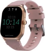 Faster Nerv Watch 2- HD Display 2.01 Inches Smart Watches for Men and Women- Bluetooth Calling Heart Rate Blood Pressure Sleep Health Monitor- Fitness Tracker Smart Watch for Men and Women (Pink)