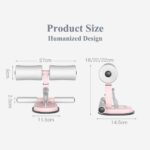 Adjustable Sit Up Bar, Sit-up Floor Bar Self-Suction with 3 Gear Positions Abdominal Muscle Training Body Stretching Fitness Equipment for Home Work Travel - Image 4
