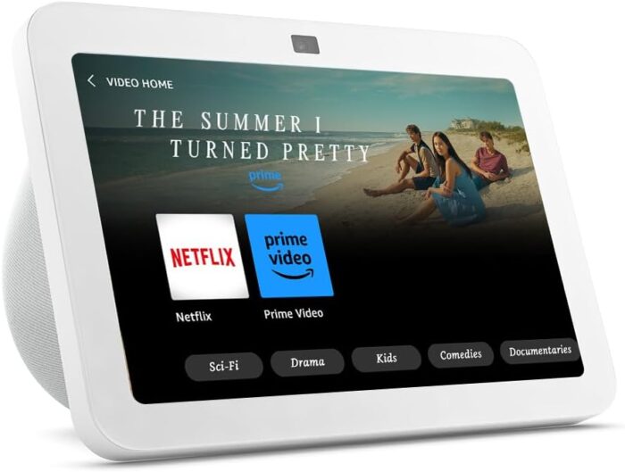 Echo Show 8 | 3rd generation (2023 release), HD smart touchscreen with spatial audio, smart home hub and Alexa, Glacier White - Image 2