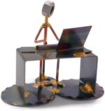 Rock Creek Metal Craft Software Developer - Handmade Metal Figurine - Hand Welded Metal Art and Recycled Metal Sculptures - Unique Desk Accessories, Office Decor, & Office Gifts - Made in The USA