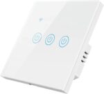 iMiNi Tuya Smart Wifi Touch Light Wall Switch 170-240V with Alexa Google Home (3 Gang, White)