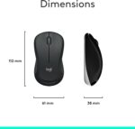 Logitech MK540 Advanced Wireless Keyboard and Mouse Combo for Windows, 2.4 GHz Unifying USB-Receiver, Multimedia Hotkeys, 3-Year Battery Life, for PC, Laptop, Arabic Layout - Black - Image 9