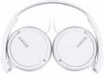 Sony MDR ZX110AP Wired On Ear Headphones with tangle free cable, 3.5mm Jack, Headset with Mic for Phone Calls, White, MDRZX110AP/W - Image 2