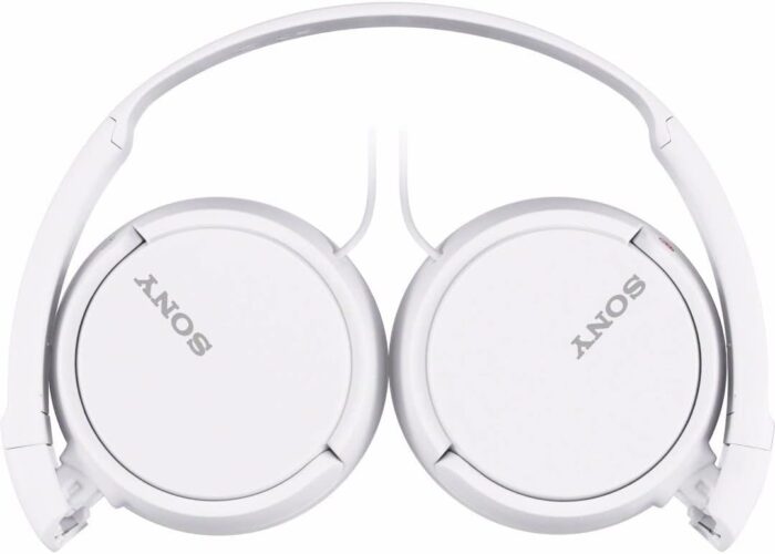 Sony MDR ZX110AP Wired On Ear Headphones with tangle free cable, 3.5mm Jack, Headset with Mic for Phone Calls, White, MDRZX110AP/W - Image 2