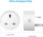 SKY-TOUCH 4 PACK WiFi Smart Plug, 16A Smart Outlet Plug Socket Compatible with Alexa, Smart Life APP Wireless Remote Control, with Remote Control & Voice Control, Timer Function, No Hub Required - Image 2