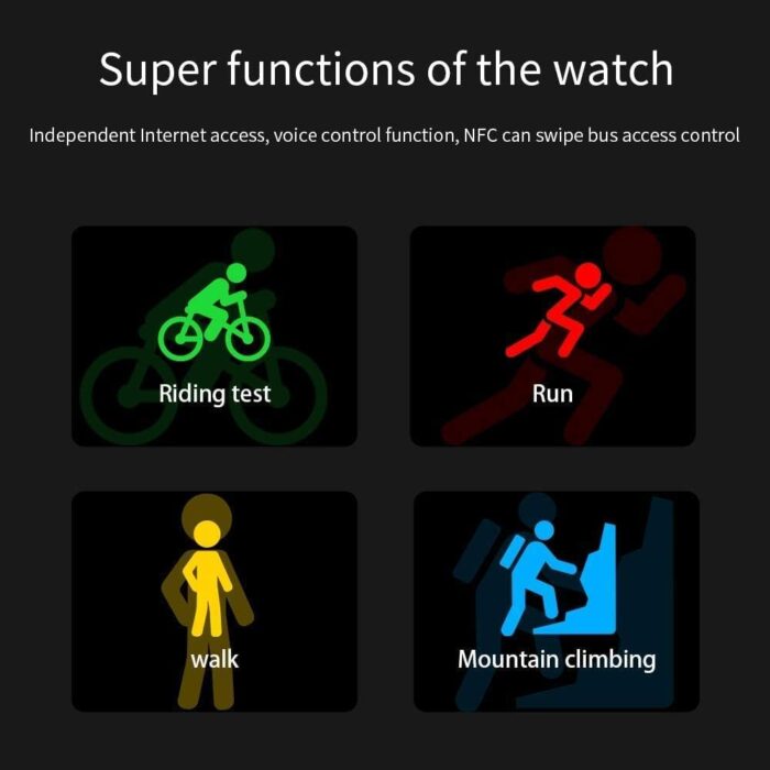 Series 10 Smartwatch Boys, Girls, Teens Men and Women Ultra HD Display, Bluetooth Call AI Voice Assistant Fitness Tracker Heart Rate Monitor, IP67 Waterproof Multi-Functional for Android & iOS (Black) - Image 6