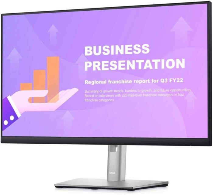 Dell P2422HE 24 Inch IPS FullHD Ultrathin Bezel Monitor With USB-C, DisplayPort, HDMI, USB, Height Adjustable Stand - Black - Image 2