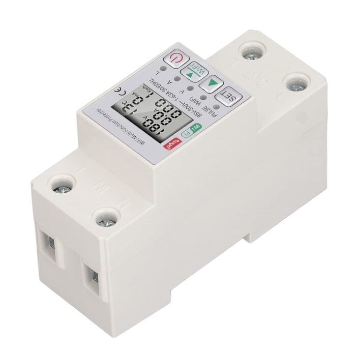 Cryfokt WiFi Smart Circuit Breaker, AC85-300V Multiple Protections Intuitive WiFi Remote Control Smart Energy Meter Switch 63A Real-time Display Smart Home - Image 8