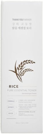 THANKYOU FARMER Rice Pure Essential Toner 200ml - Korean Rice Milky Toner, K-Beauty Skincare, Niacinamide, Vegan - Image 8