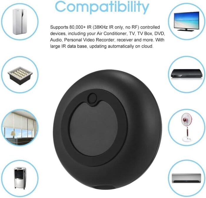 UanTii Wifi IR Remote Controller Tuya Smart Infrared Universal Remote Controller for Air Condition Fan TV Amazon App Recomtrol Control Alexa Google Home Siri Voice Control - Image 5