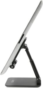 Technomounts Foldable Cell Phone Stand for Desk, Portable Mobile Phone Holder for 3.5" - 7.9" (Black) - Image 7