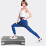 SOOFAM Adjustable Workout Aerobic Stepper Step Platform Trainer，Aerobic Exercise Step Platform with 2 Risers，Height-Adjustable 4"-6"，Fitness Equipment for Home Gym Exercise Fitness Workout - Image 4