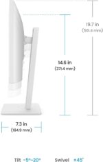 BenQ GW2486TC 24" IPS 1080p Home Office Monitor, FHD, USB-C (65W power delivery), 100Hz, Eye-Care, Ergo design, USB hub, daisy-chain, high refresh rate, 99% sRGB, HDMI, Display Port, TÜV Certified - Image 5