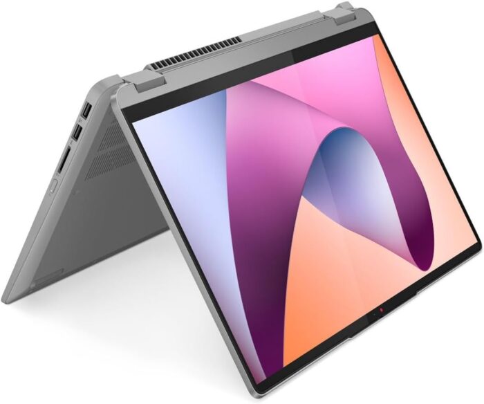 Lenovo IdeaPad Flex 5 14ABR8 2-in-1 Laptop with Pen, 14" WUXGA (1920x1200) Touch Display, Ryzen 7 7730U, 16GB RAM, 512GB SSD, Backlit Eng-Arabic KB, Win 11, Arctic Grey - [82XX0081AX] - Image 1