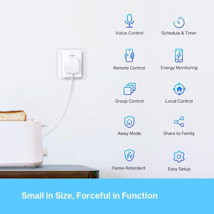 Tapo Smart Plug with Energy Monitoring, Max 13A,Works with Amazon Alexa & Google Home, Remote Control, Device Sharing, Alexa Plug, Smart Plugs, No Hub Required, Tapo P110 (4-Pack), packaging may vary - Image 3