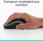 Logitech Mk270 Wireless Keyboard And Mouse Combo For Windows, 2.4 Ghz Wireless, Compact Wireless Mouse, 8 Multimedia And Shortcut Keys, 2-Year Battery Life, Pc/Laptop, English/Arabic - Image 3