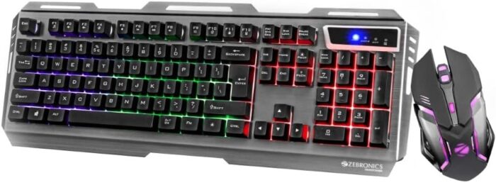 Zebronics Zeb-Transformer Gaming Keyboard and Mouse Combo (USB, Braided Cable)